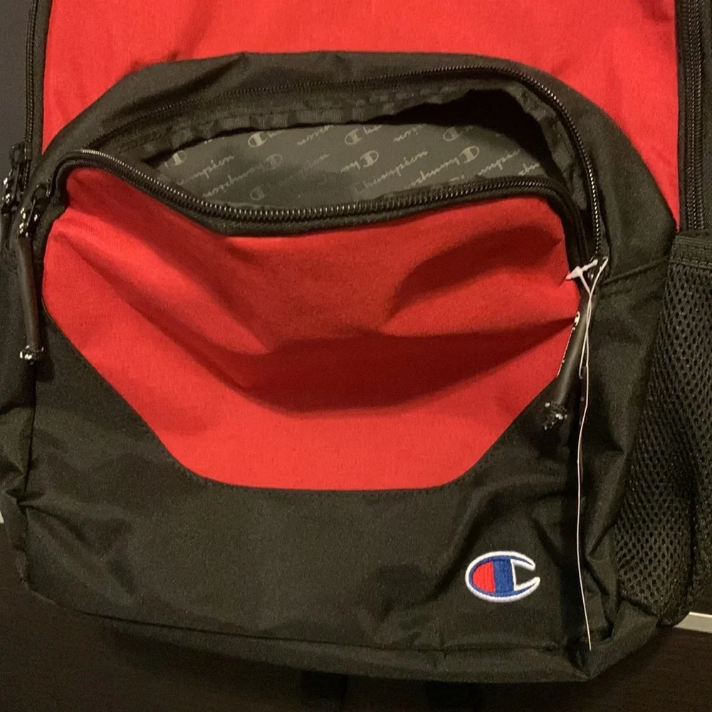Champion Core Unisex Red and Black Backpack